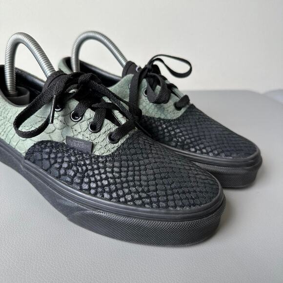 Harry Potter Black Green Slytherin Vans Era Snake Shoe - Picture 4 of 8